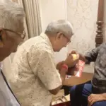 आगरा पहुंचे बाबा नीब करौरी के पौत्र, आध्यात्मिक फिल्म की सफलता पर की चर्चा | agra news