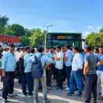डीटीसी ड्राइवरों की हड़ताल पर एस्मा का शिकंजा, बसों का संचालन सुचारू | delhi news
