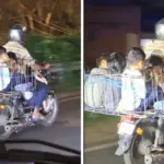 कर्नाटक में बाइक पर 5 बच्चों को बैठाकर ले जाने का खतरनाक वीडियो वायरल, सुरक्षा पर उठे गंभीर सवाल | karnataka news