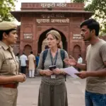 आगरा में ब्रिटिश महिला से अभद्रता और मारपीट, पुलिस पर लगे गंभीर आरोप | agra news