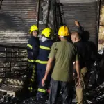जम्मू रेलवे स्टेशन के पास शिवा मार्केट में भीषण आग, 40 दुकानें खाक | jammu fire accident