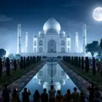 शरद पूर्णिमा पर ताजमहल के रात्रि दर्शन के लिए सभी टिकट फुल, पर्यटकों में उत्साह | agra news